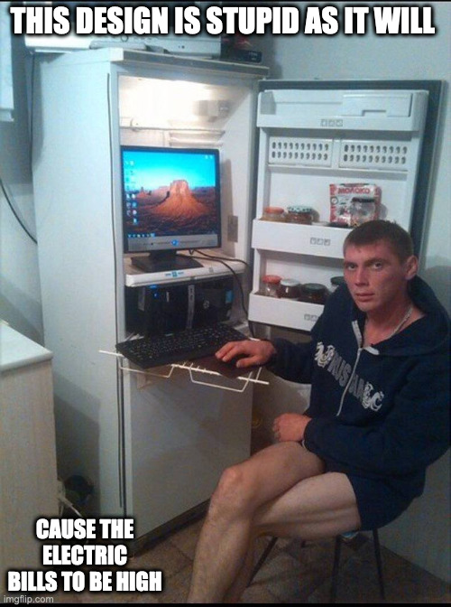 Computer Inside a Fridge Imgflip