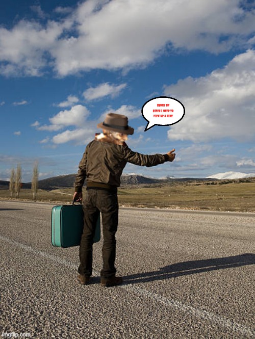 hitchhiking freddy krueger Imgflip