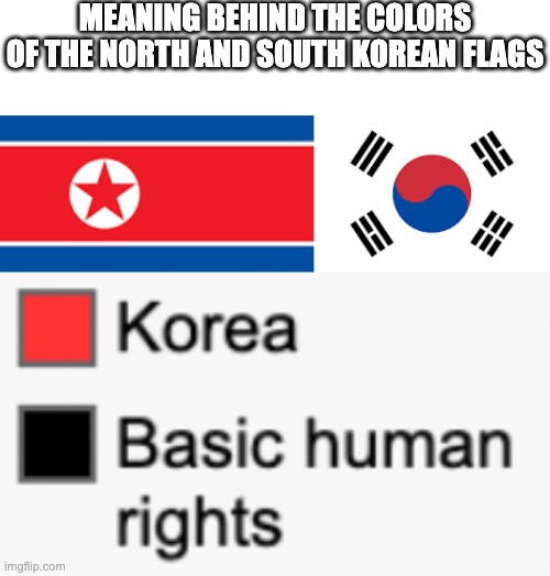 North/South Korea flags mean Imgflip