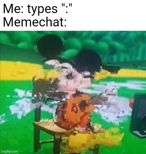 glitchy mickey Imgflip