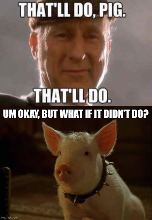 Image tagged in that'll do pig that'll do,babe pig yes Imgflip