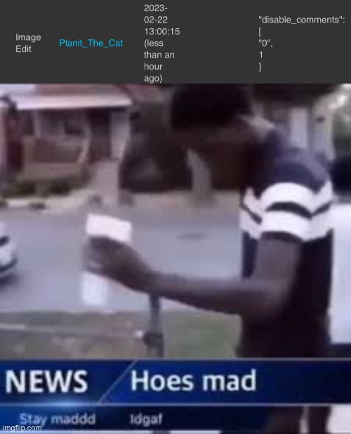 Image tagged in hoes mad Imgflip