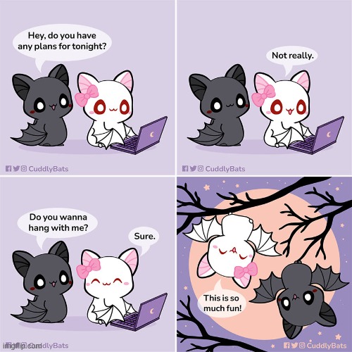 Decided to submit some more Cuddly Bats comics because you guys really