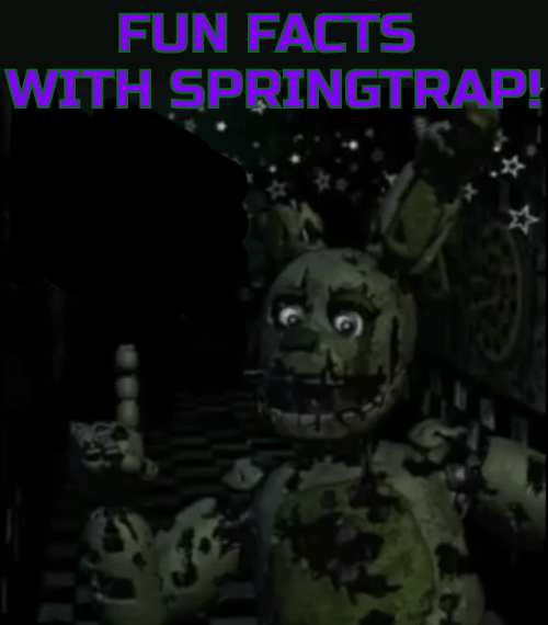 Fun facts with springtrap! Blank Template Imgflip