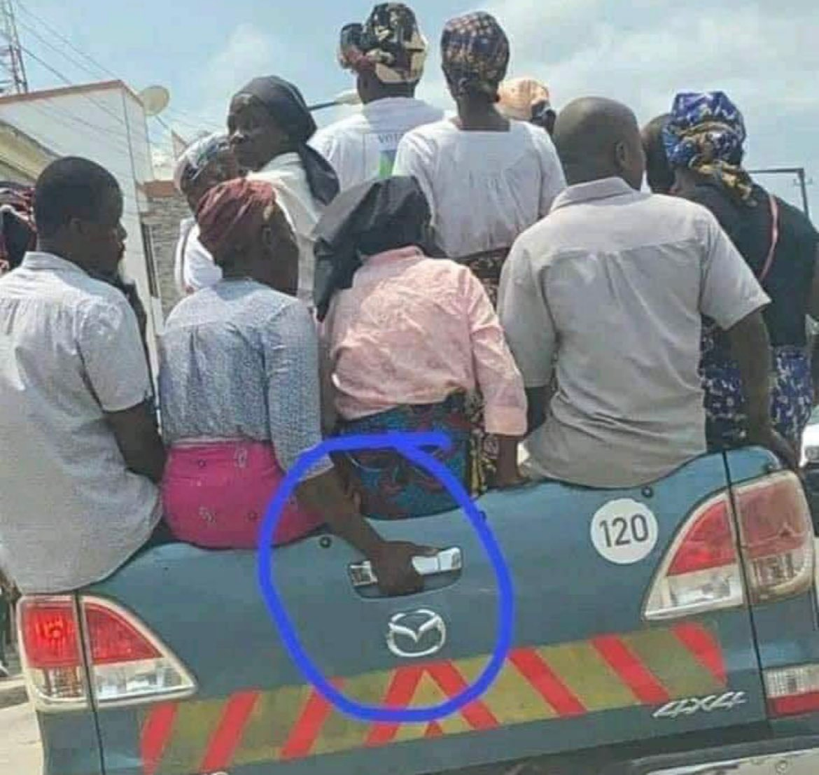 Guys riding on truck bed Blank Template Imgflip