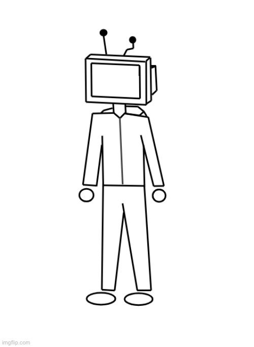 Here have a blank tv head to make your own Imgflip