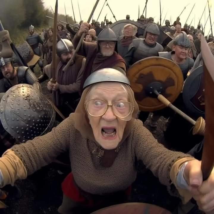 Old lady viking Blank Template Imgflip