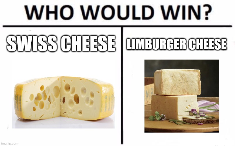 Swiss vs limburger Imgflip