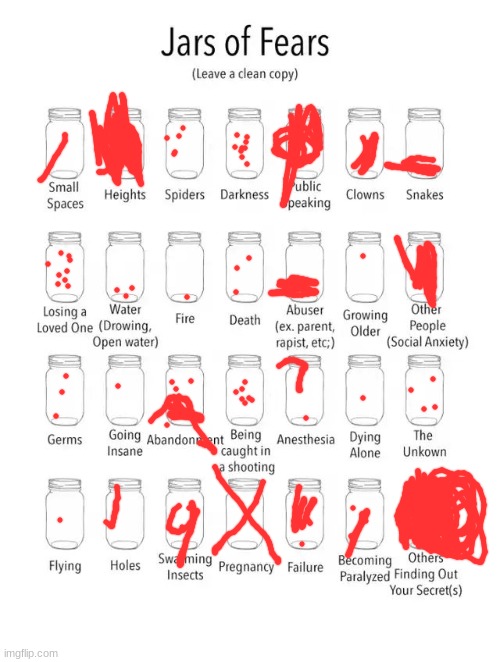 Jar of fears clear version Imgflip