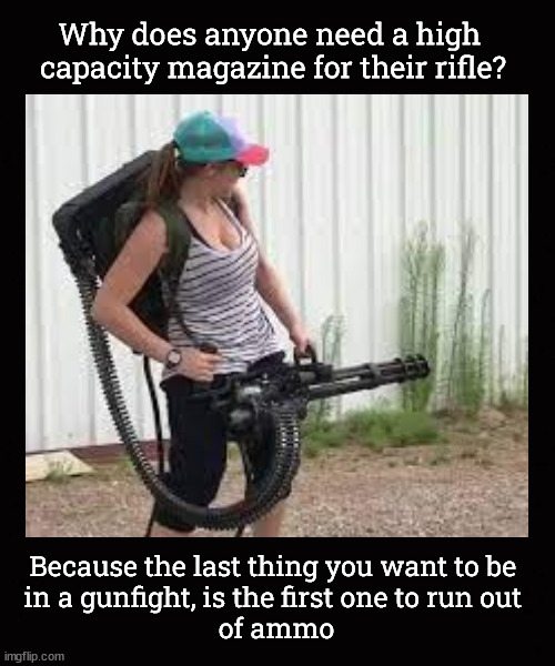Why does anyone need a high capacity magazine Imgflip