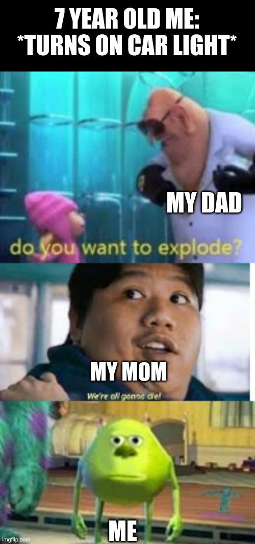 Image tagged in mike wazowski face swap Imgflip