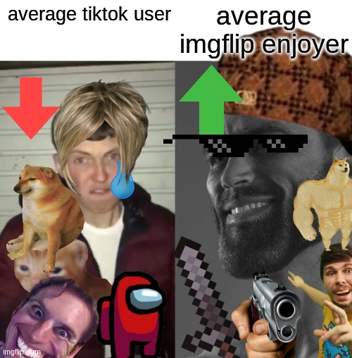 Average Fan vs Average Enjoyer Imgflip
