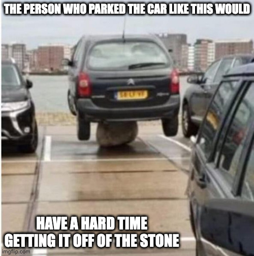 Car on Top of Stone Imgflip