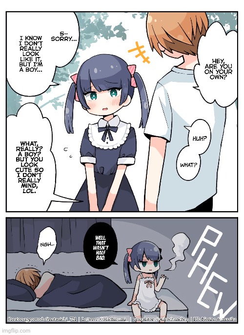 "The Crossdressing Boy who got Hit On" by Natsuichi - Imgflip