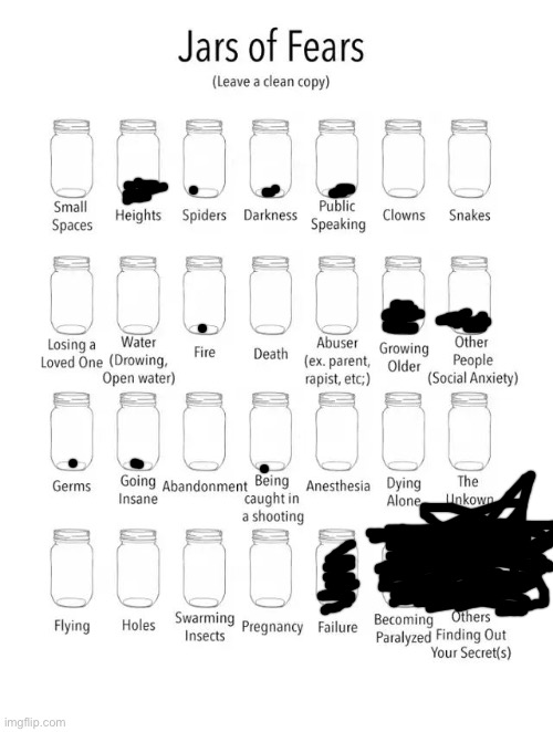 Jar of fears clear version Imgflip