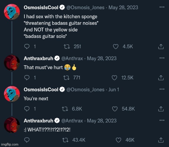 He had sèx with the kitchen sponge and NOT the yellow side Imgflip