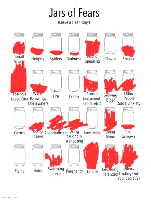 Jar of fears clear version Imgflip