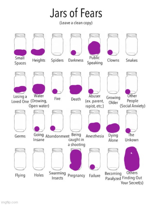 Jar of fears clear version Imgflip