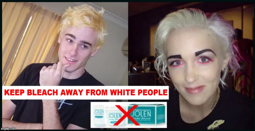 Image tagged in bleach,hair,bad hair day,blonde,eyebrows,bad hair Imgflip