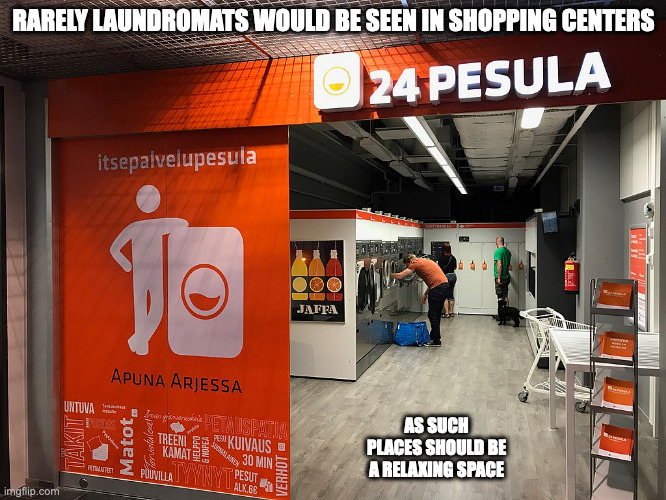 Laundromat in Shopping Center Imgflip