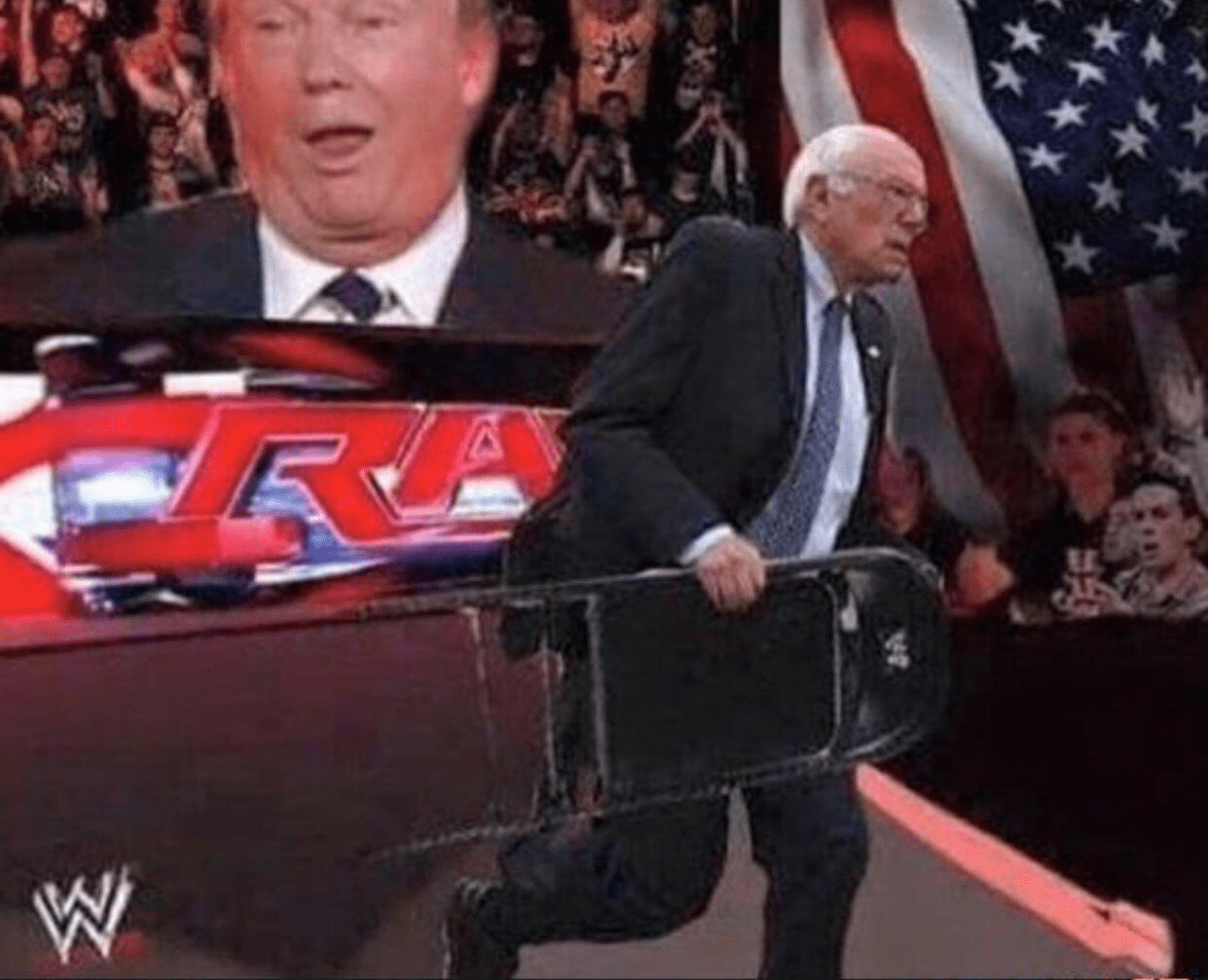Bernie steel chair WWE Blank Template Imgflip