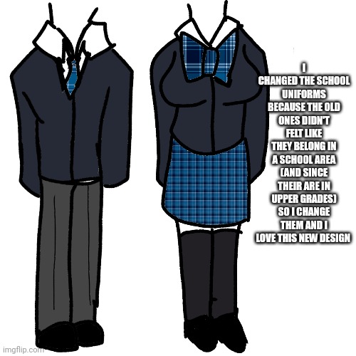 I changed the school uniforms Imgflip