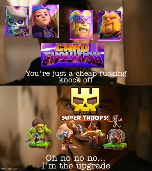 Clash of Clans Good, Clash Royale Bad Imgflip