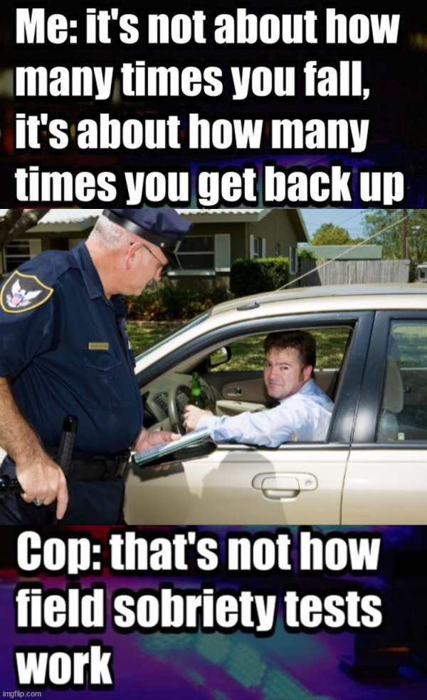 Image tagged in pulled over Imgflip
