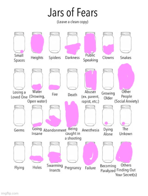 Jar of fears clear version Imgflip