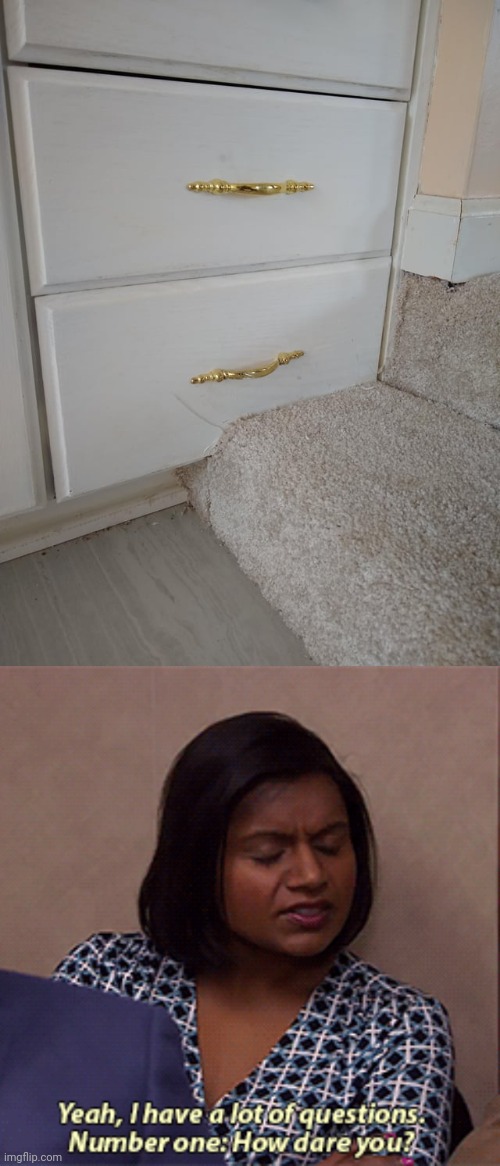 Bottom drawer blocked by a stair step Imgflip