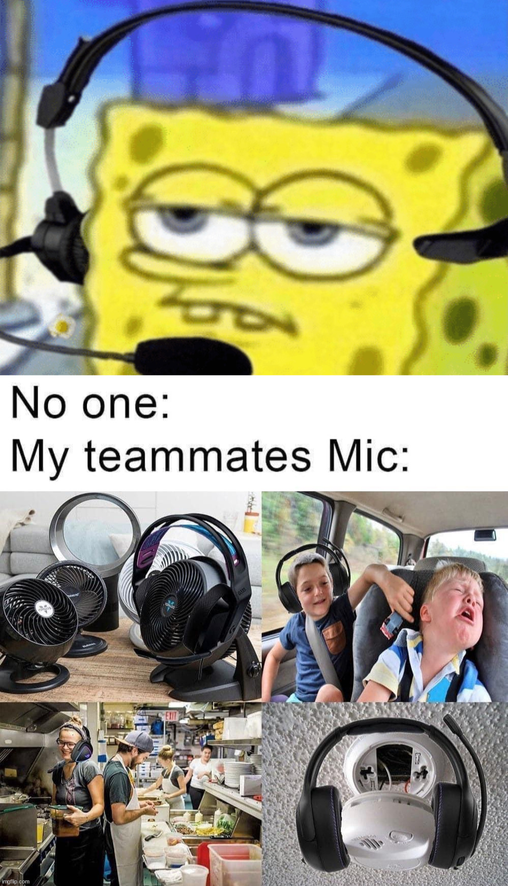Image tagged in spongebob headset Imgflip