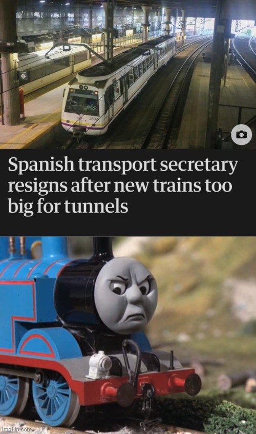 "New trains too big for tunnels" Imgflip