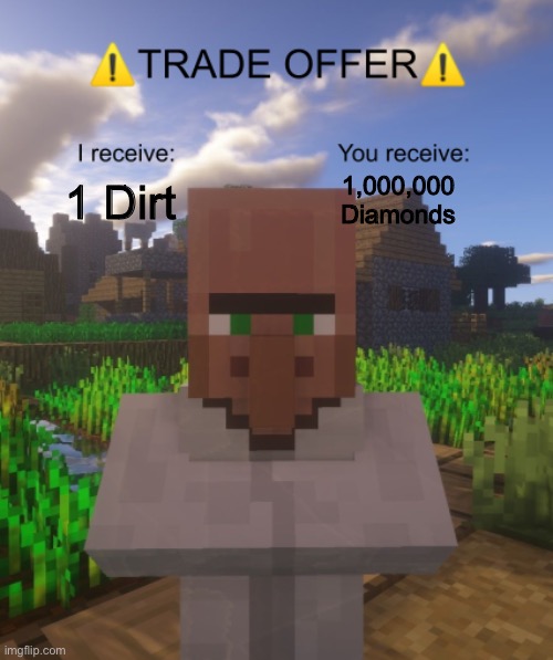 Villager Trade Offer Imgflip