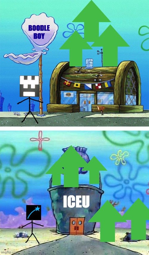 Krusty Krab Vs Chum Bucket Blank Meme Imgflip