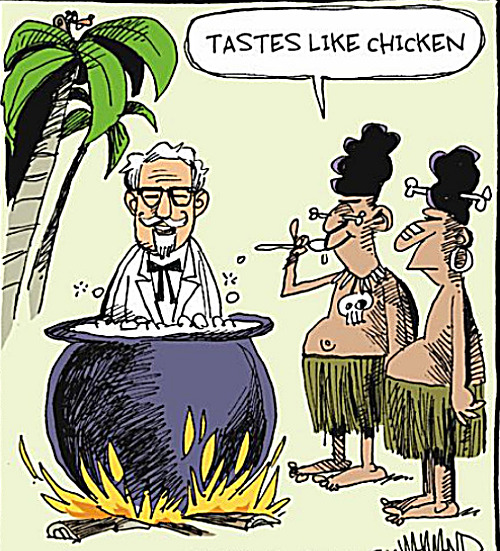 everything tastes like chicken, especially this guy Imgflip