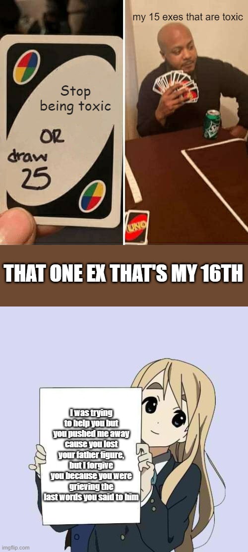 my ex emailed me this when I told her I have 15 toxic exes for me Imgflip
