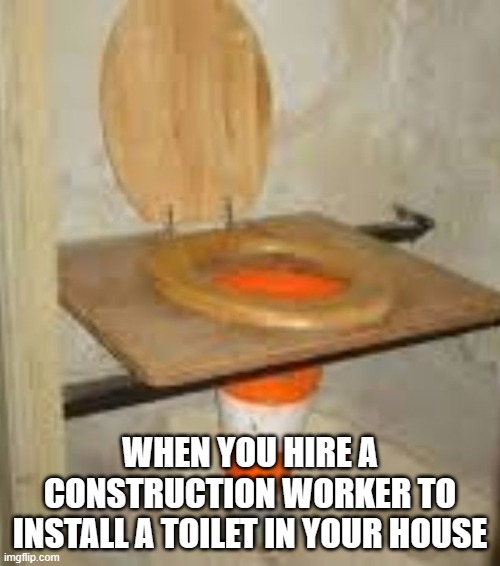 Safety cone toilet Imgflip