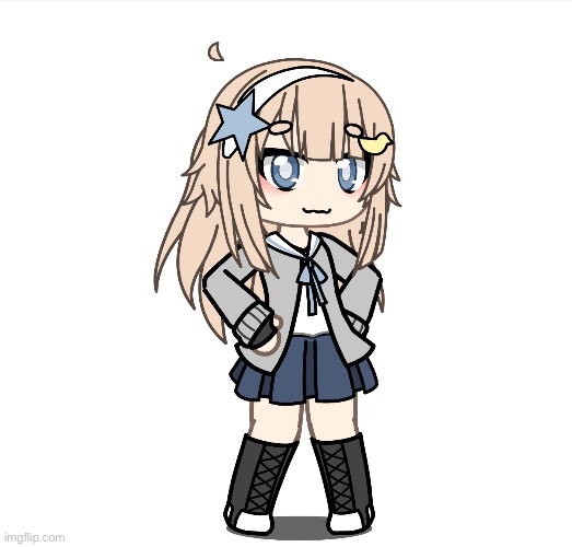 Making quick outfits in Gacha life since Gacha club has a few bugs