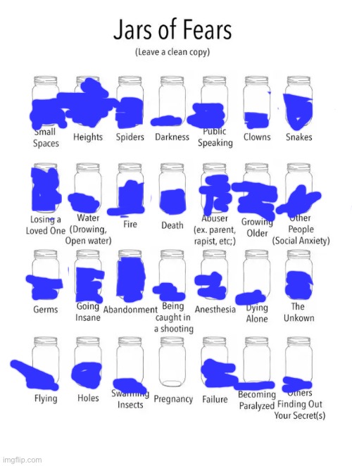 Jar of fears clear version Imgflip