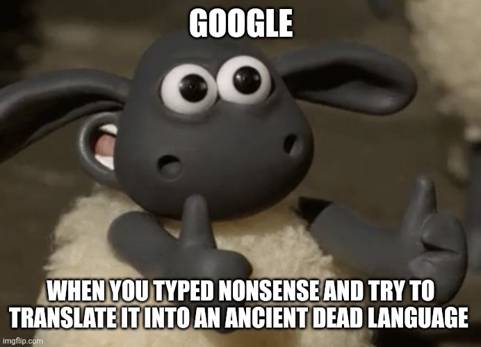 Google is having a freaking seizure because you typed nonsense into it