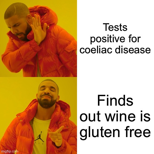 Wine is gluten free Imgflip