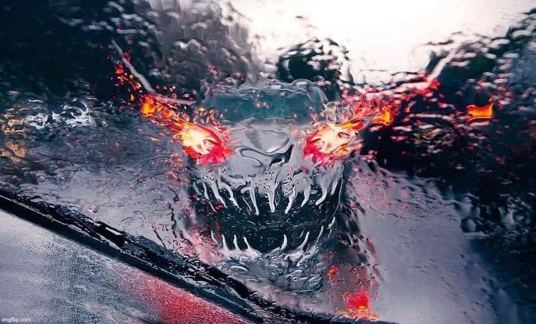 Creepy car jumpscare Imgflip