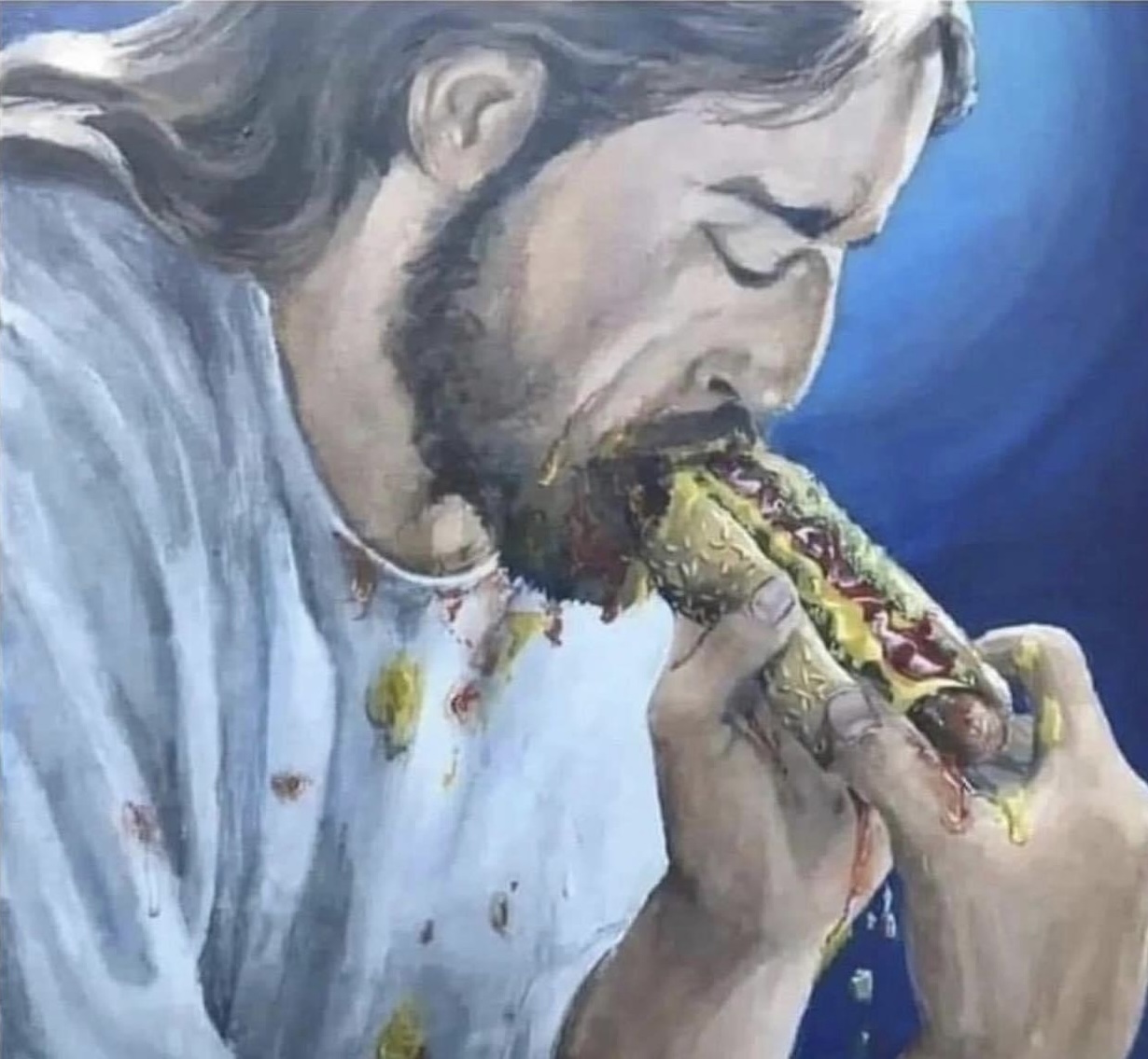 Jesus Hotdog Blank Template Imgflip