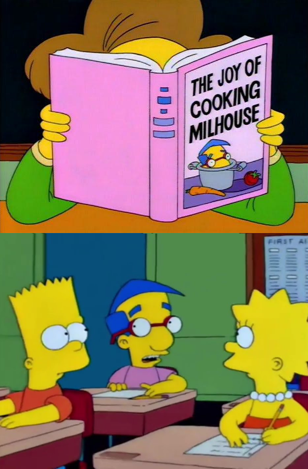 The Joy of Cooking Milhouse Blank Template Imgflip