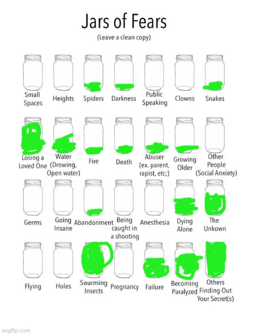 Jar of fears clear version Imgflip