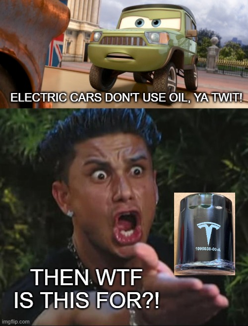 Electric Cars Don't Use Oil Imgflip