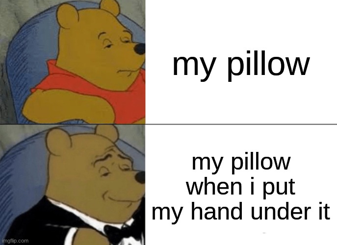 idk if its just me but the pillow feels better Imgflip