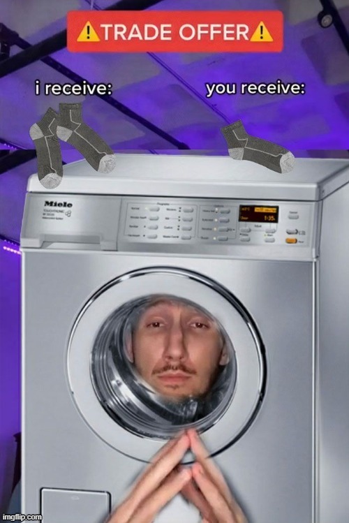 Image tagged in socks,hilarious memes,washing machine Imgflip