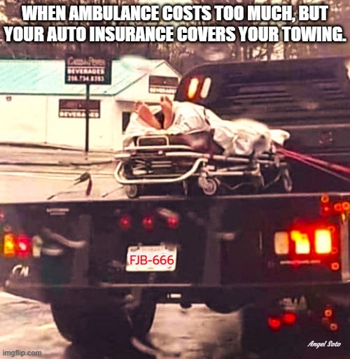 ambulance vs tow truck Imgflip