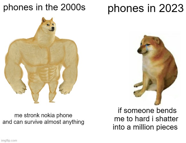 phones back then VS now Imgflip